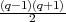 (q-1)(2q+1)