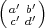 (    )
 a′′ b′′
 c d