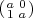 (   )
 a1 0a