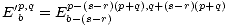 E'pb,q = Epb--((s-s- rr))(p+q),q+(s-r)(p+q)