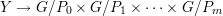 Y → G∕P0 × G ∕P1 × ⋅⋅⋅× G∕Pm