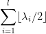 ∑l
   ⌊λi∕2⌋
i=1
       
