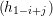 (h     )
  1- i+j