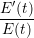 E′(t)
E-(t)-