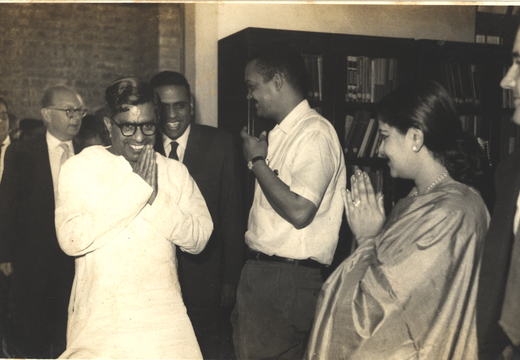 C. Subramaniam arriving the symposium venue January 1964