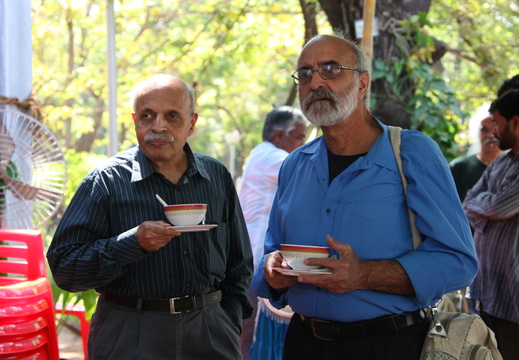 (L -R ) Prof.R.Ramachandran and Prof.Subhash Chaturvedi  at the buffet