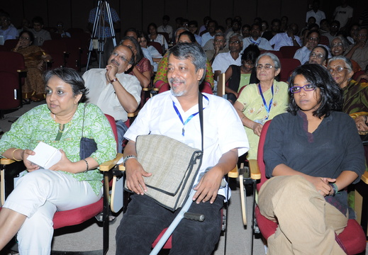 (L-R) Mrs. Sita Sunder, Prof. V S Sunder and Vidya Sunder at Sunder Fest 2012