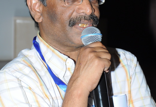 Sunder Fest 2012- Prof. Krishna Maddaly  Talk about "Spectrum and statistics for random operators"