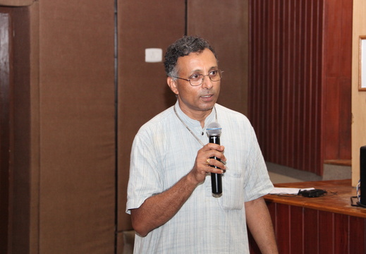 Prof.K.N.Raghavan (convener) delivering a talk during the  event