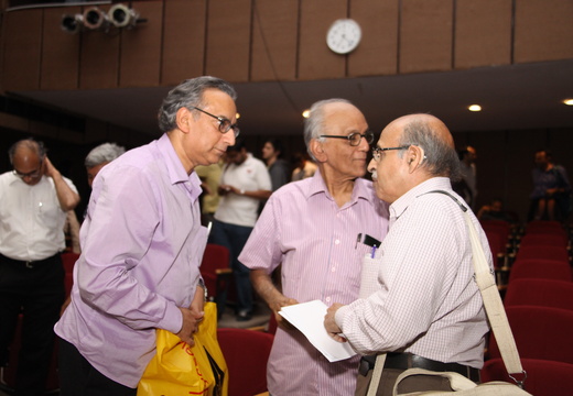 (L-R)  Prof. Ram Murthy, Prof.  C S Seshadri and  Prof. R Ramachandran