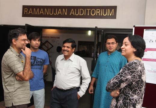 Profs. Vijay Kodiyalam , Tapas Chatterjee , S Vishnu Prasad , and Prof. Sanoli Gun Members during a break