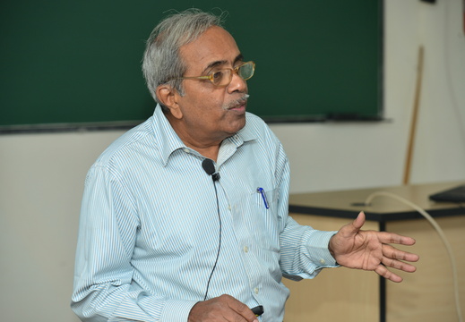 Prof. N. P. Rajaamane is giving a talk during "159th Science Club Meeting" on 31 January 2015