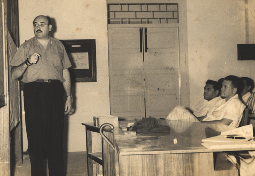 P Jastrom delivering a lecture at the institute on "Double inner bremms-strablung "