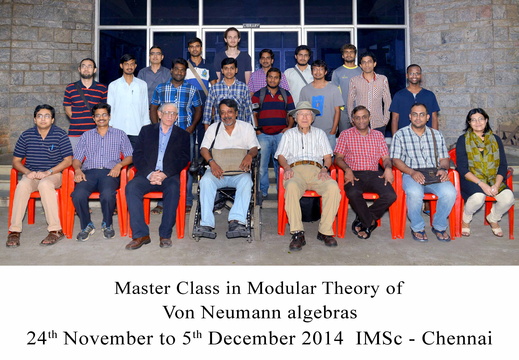 Master class in Modular Theory of von Neumann algebras 2014
