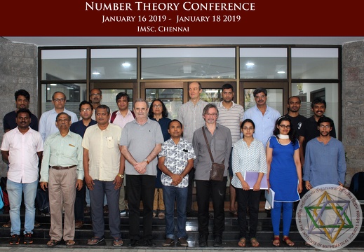 Group Photo of the Participants during a Conference on Combinatorics and Number theory,  16 to 18 January 2019
