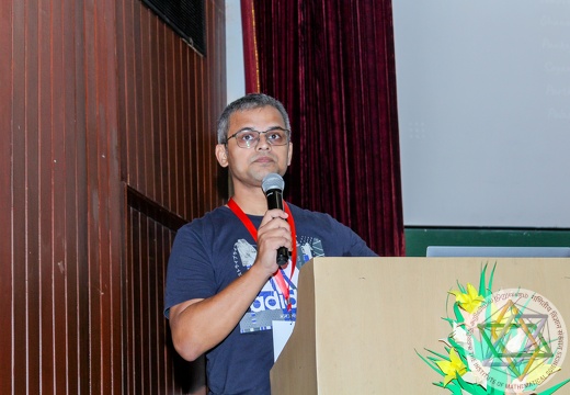 Prof. Dhiraj Kumar Hazra during Remembering Amal Kumar Raychaudhuri (AKR): A conference to celebrate the centenary year, 5-7 October, 2023