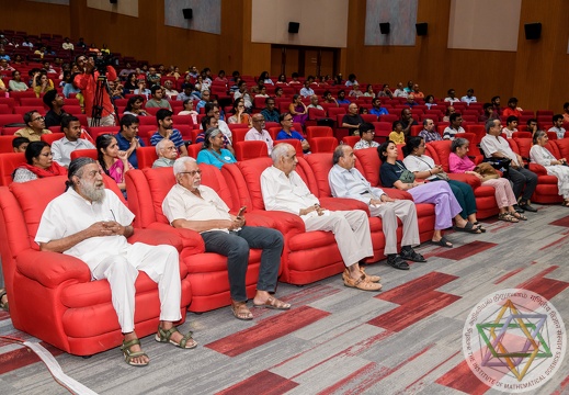 Profs. R. Shankar, T.R. Govindarajan, V.S. Sunder, and Meena Mahajan observing the session during Science at the Sabha on 18 February 2024