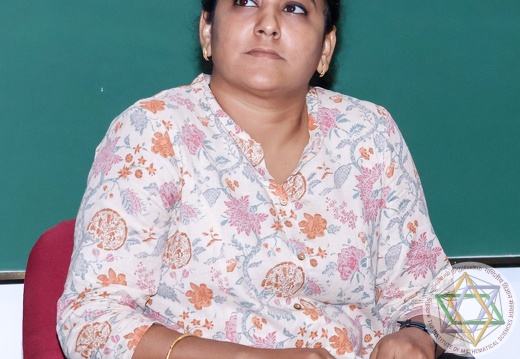 Gayatri (Kadal Osai, Radio) is talking in the session titled "Addressing Moral, Ethical, Environmental and Equity Issues" during the 'Science Communication' held from 24–25 September 2024.