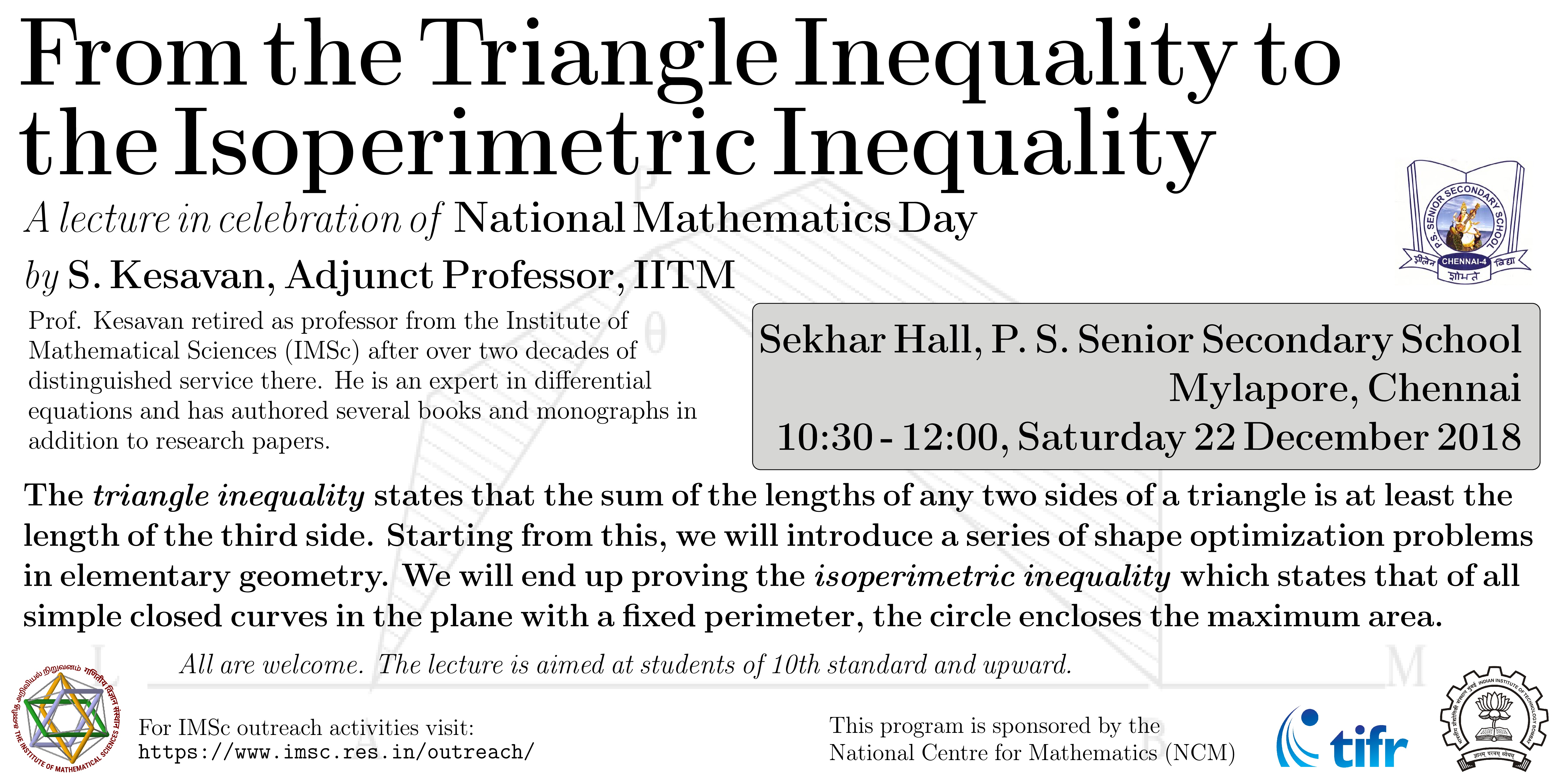 From the Triangle Inequality to the Isoperimetric Inequality