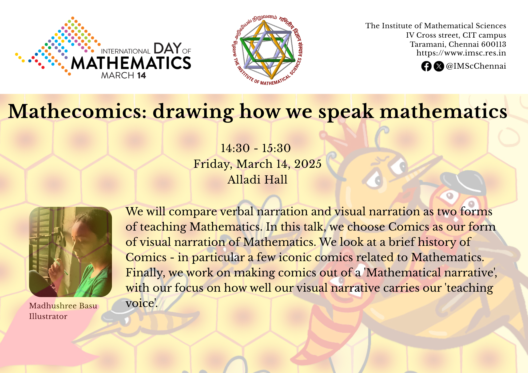 Mathecomics: drawing how we speak mathematics