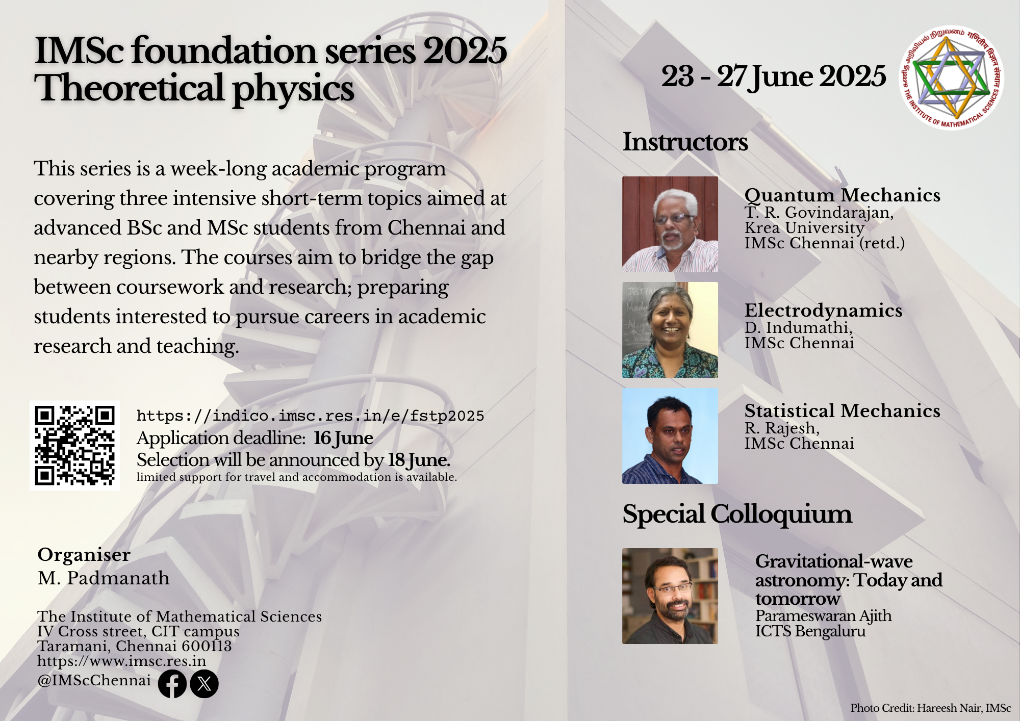 Foundational Lecture Series on Theoretical Physics 2025