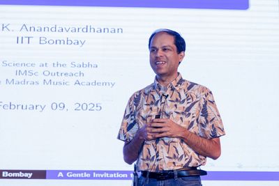 Maths is also an experimental science, it’s all about pen and paper and deep thinking,” says Anandavardhanan. (Photo: IMSc Media)