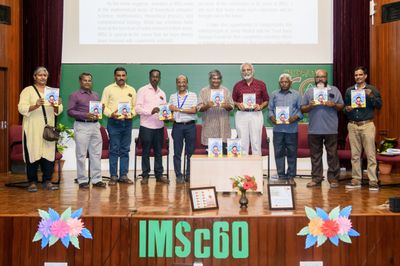 Release of the special edition of Jantar Mantar celebrating 60 years of IMSc (January 2023). Photo: IMSc Media