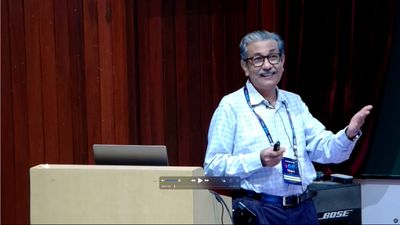 Rahul Sinha (retired IMSc) presented a talk on 'Bose symmetry and tests of symmetry violations.'