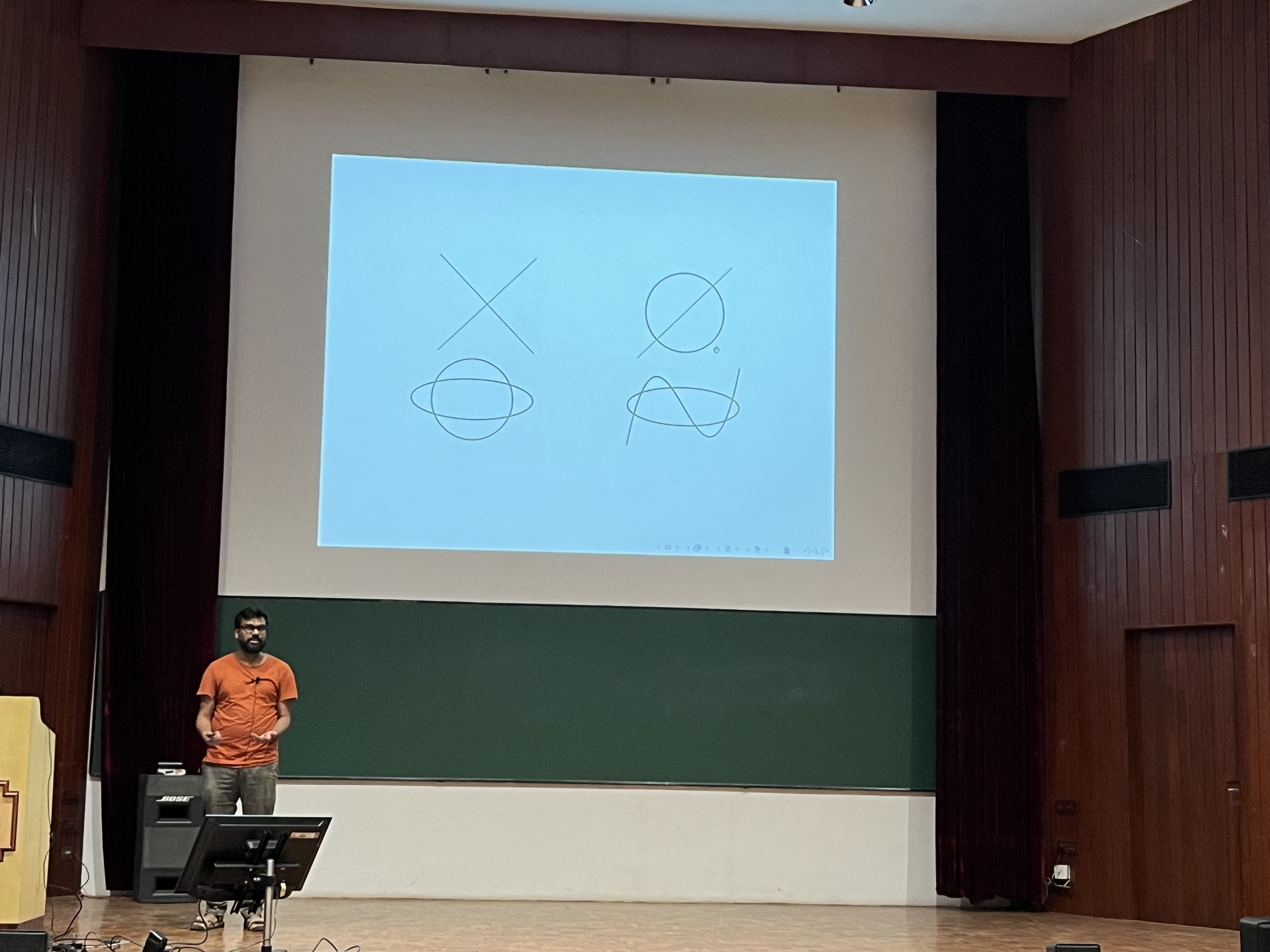 Photo: Bharti, Rahul Gupta spoke about how different curves intersect with each other.