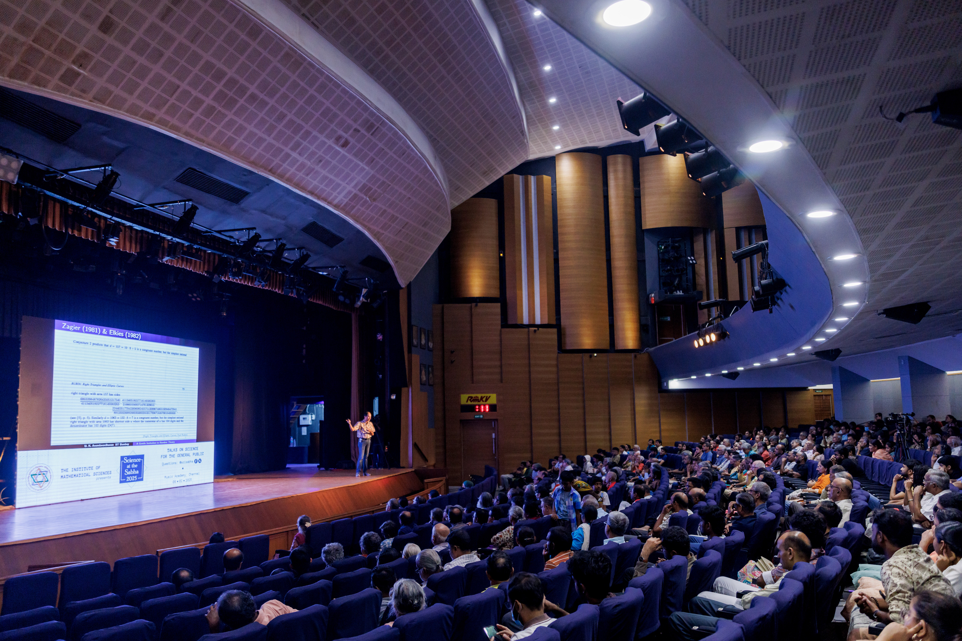Close to 600 people from the general public attended Science at the Sabha 2025. (Photo: IMSc Media)