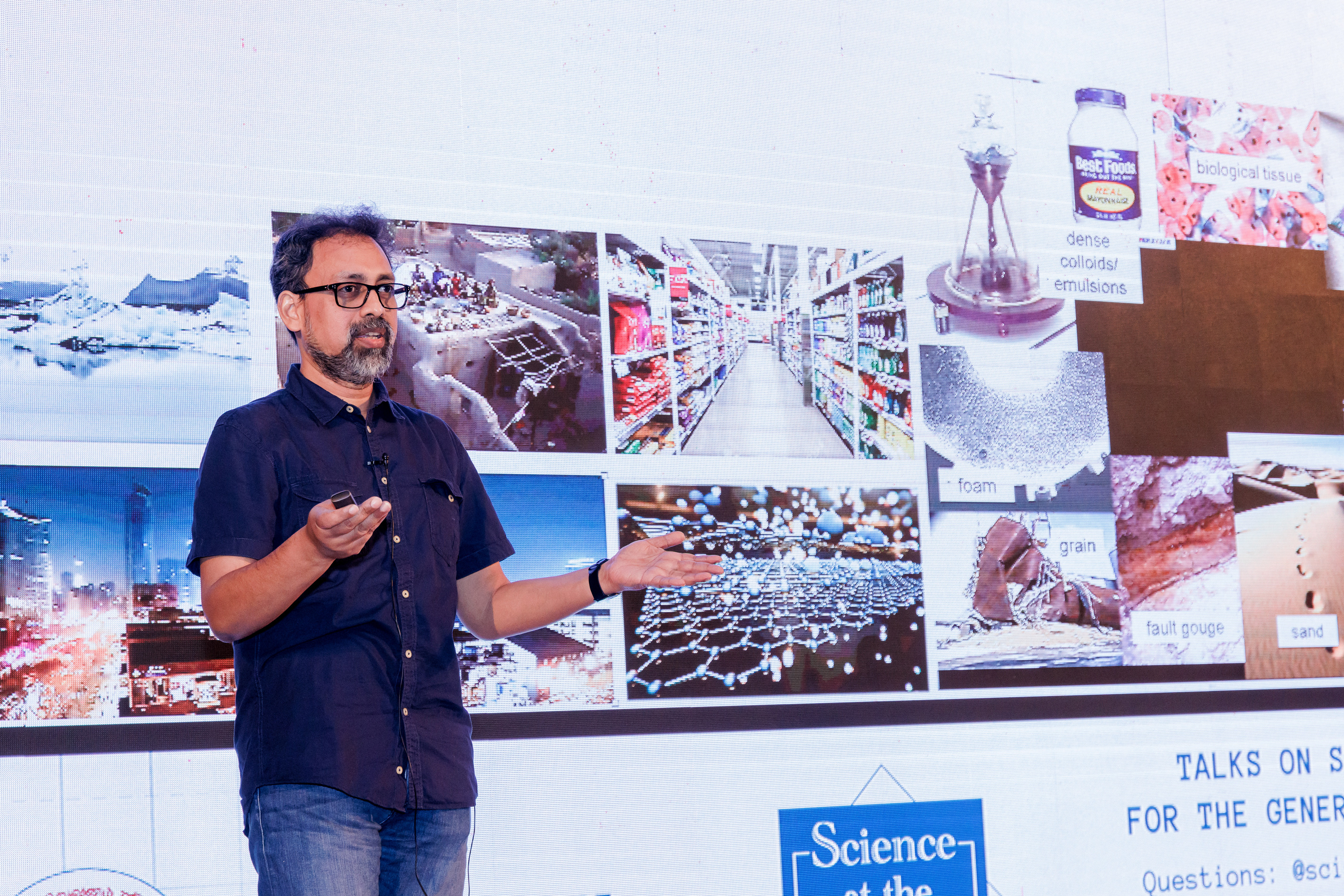 Pinaki Chaudhuri from IMSc Chennai presented a talk titled ‘In a disordered world’. (Photo: IMSc Media)