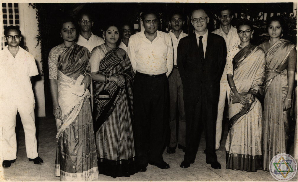 Bal (first from the left) at the Theoretical Physics Seminar at Ekamra Nivas, 1961. (Source: IMSc Archives).