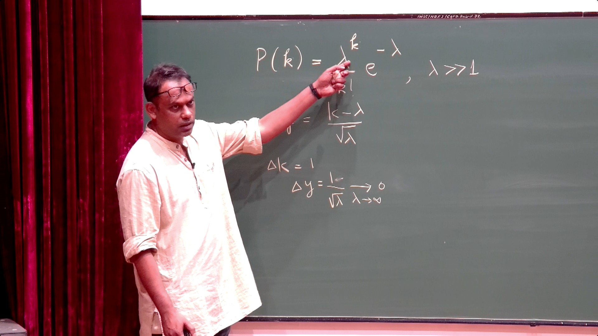 Prof R Rajesh from IMSc taught the statistical mechanics module, covering key concepts and introducing powerful computational methods. (Photo: IMSc Media)