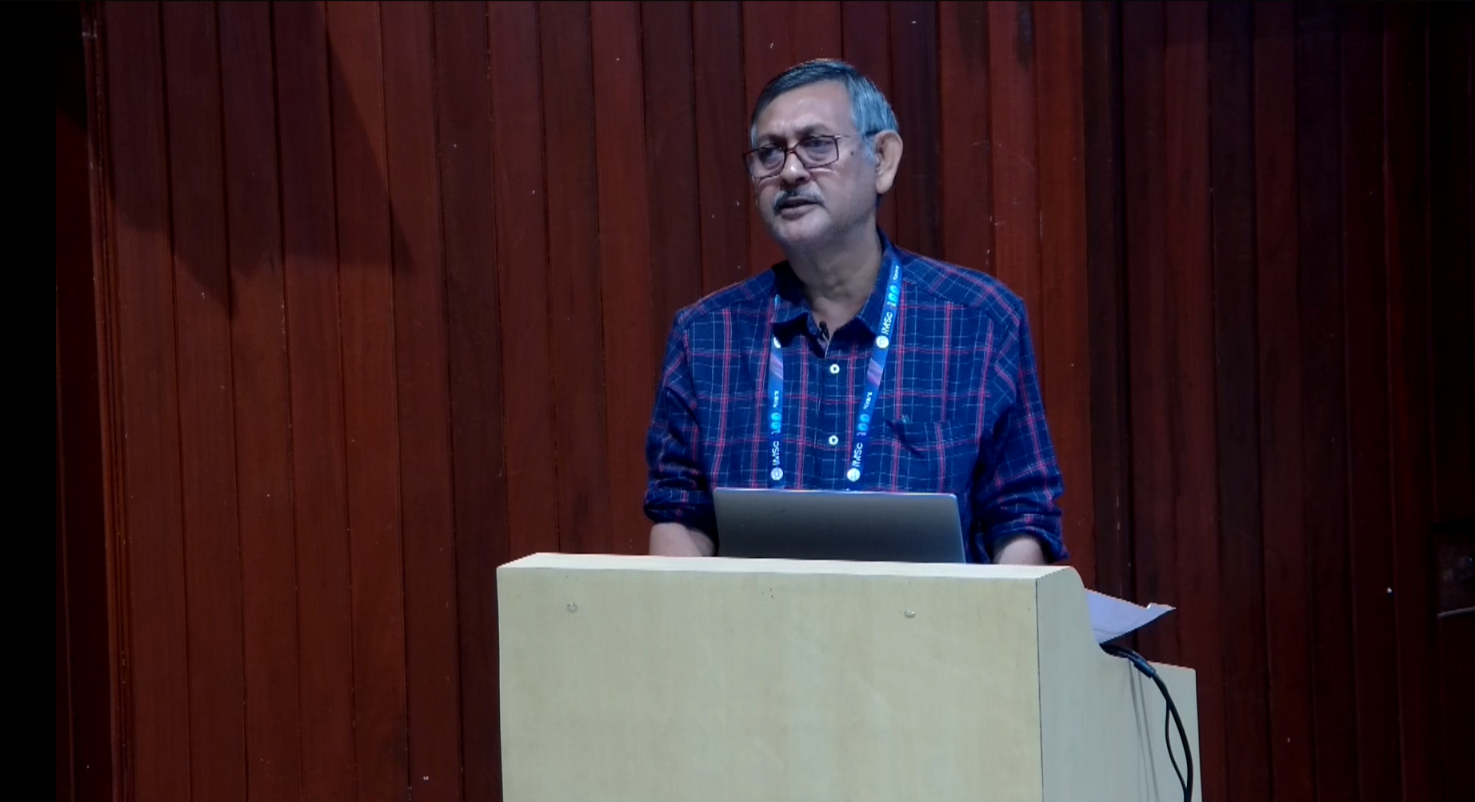 Guruprasad Kar (ISI, Kolkata) presented a talk on 'Understanding the Non-local and Contextual Features of Quantum Mechanics.'