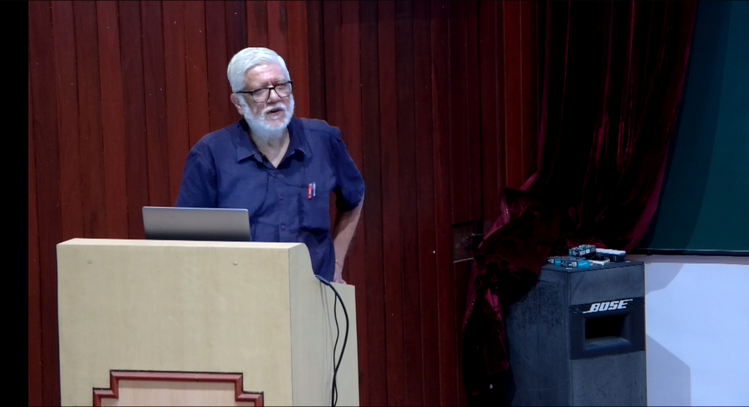 Vivek Datar (retired BARC Mumbai & TIFR Mumbai) presented a talk on 'Resonances – a case study of 8Be.'