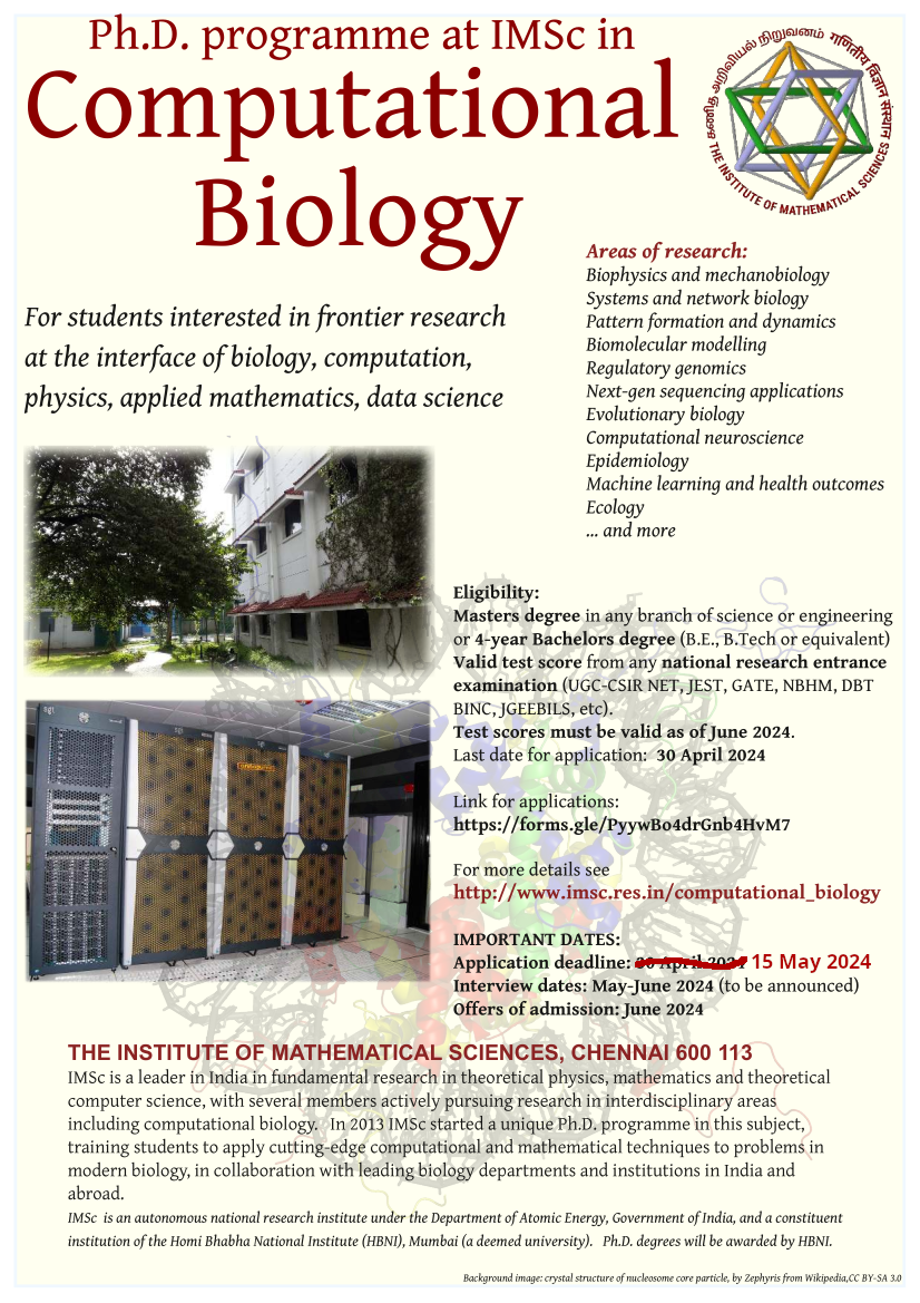 Ph.D. Programme in Computational Biology | The Institute of 