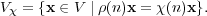 Vχ = {x ∈ V ∣ρ(n)x = χ(n)x}.
