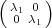 (λ1 0)
 0 λ1