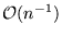 $ {\cal O} ( n ^{-1} ) $