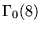 $ \Gamma_0 (8) $