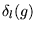 $ \delta _l (g) $