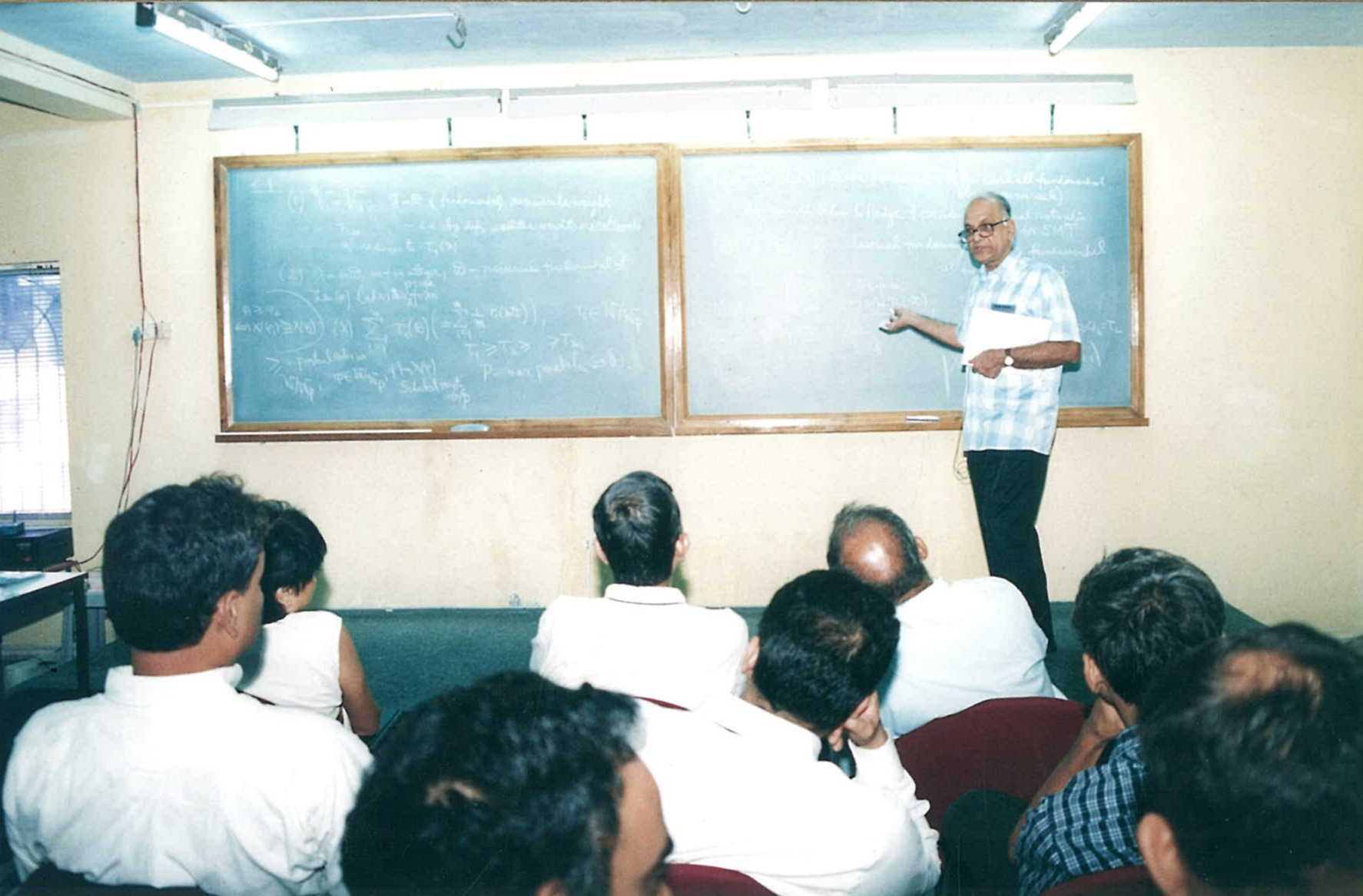 Prof. Seshadri lecturing