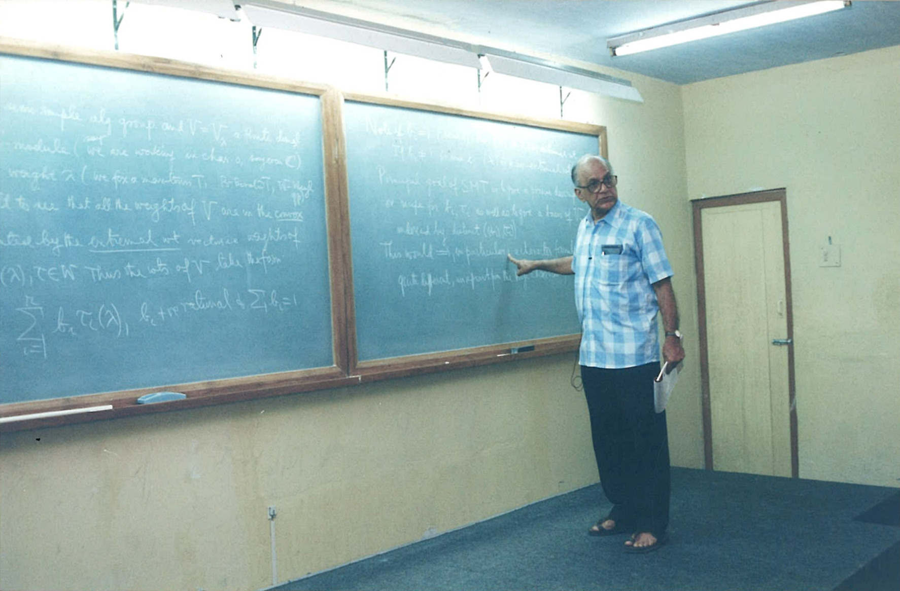 Prof. Seshadri lecturing